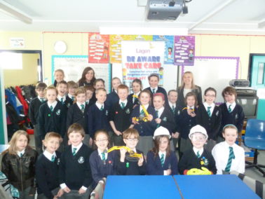 Lagan Construction Group visit Acorn Integrated Primary School
