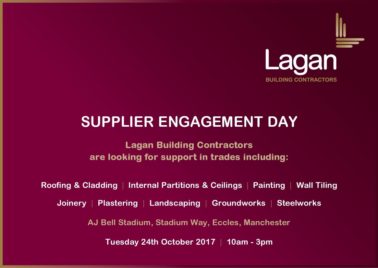 Lagan Building Contractors on the lookout for Suppliers in Salford