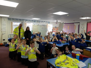 Lagan Construction Group visit Countess Wear Community School in Exeter