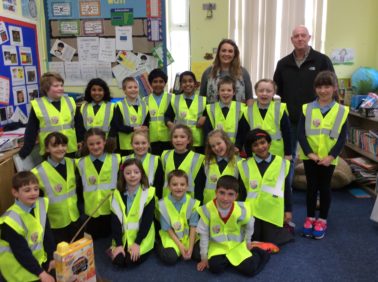 Lagan Construction Group visit St Padarn’s Primary School, Aberystwyth